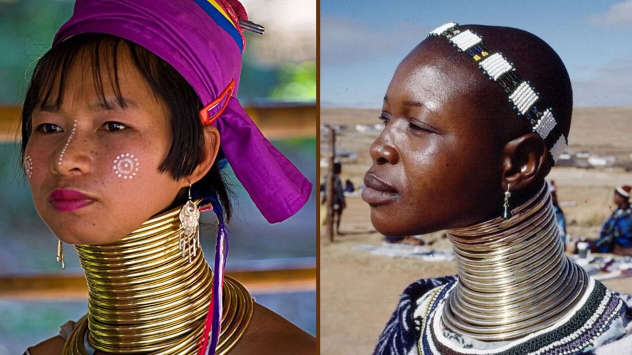 удължаване на шията при жените от африканското племе